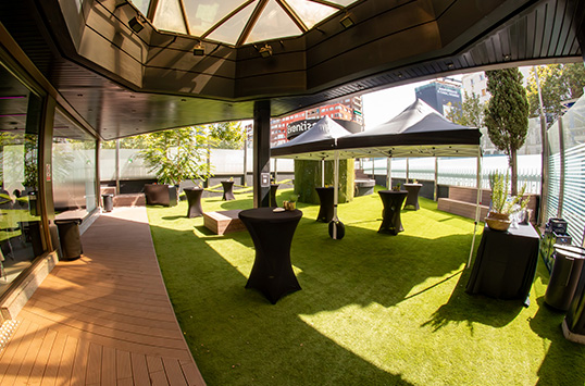 Terraza y luz natral